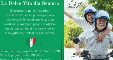 La Dolce Vita dla seniora - cykl warsztatów dla seniorów