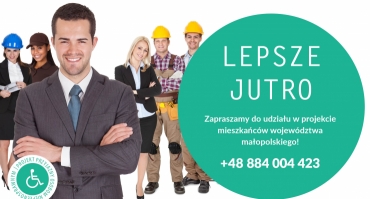 Projekt ,,Lepsze jutro" - zapraszamy do skorzystania z oferty!